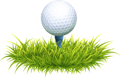 Golf Ball and Tee